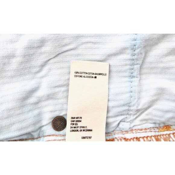 NEW! We the Free Distressed High Waist Cutoff Button Fly Denim Jean Shorts SZ 31 - Picture 6 of 6